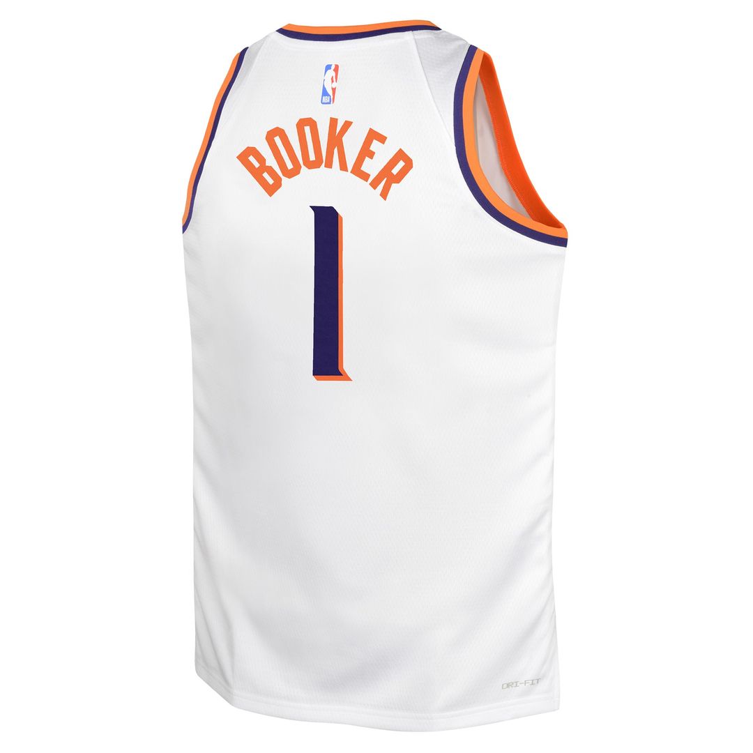 Devin Booker Phoenix Suns Nike Youth Swingman Jersey - Association Edition - White | NBA Fan Gear