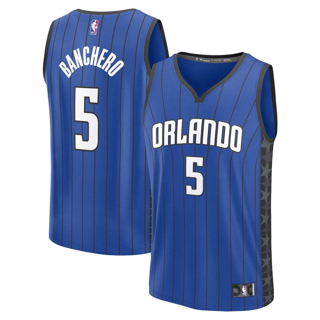 Paolo Banchero Orlando Magic Fanatics Fast Break Replica Player Jersey - Statement Edition - Blue | NBA Fan Gear