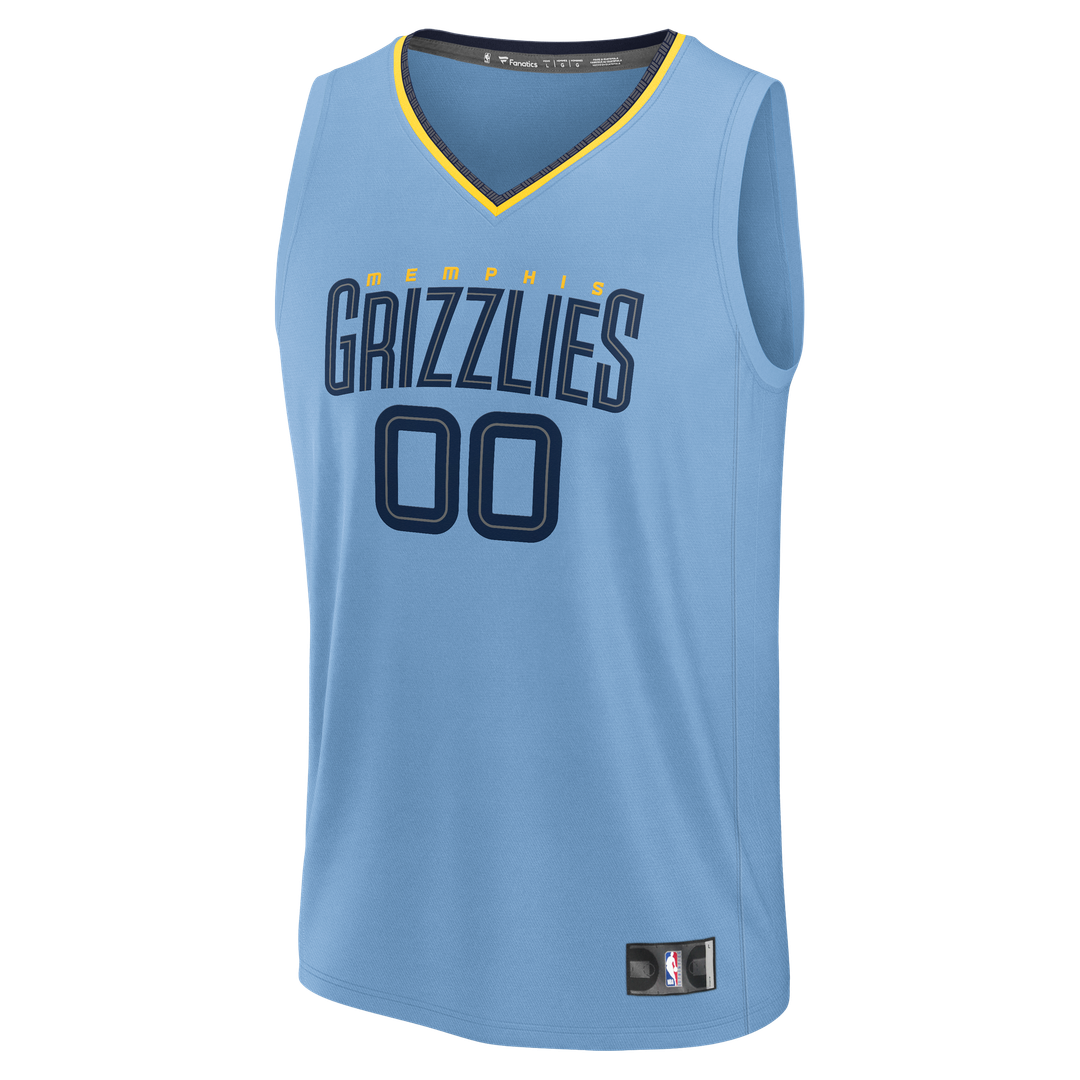 Memphis Grizzlies Fanatics Youth Fast Break Custom Jersey - Statement Edition - Light Blue | NBA Fan Gear