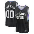 Utah Jazz Fanatics Youth Fast Break Custom Replica Jersey - Black - Statement Edition | NBA Fan Gear