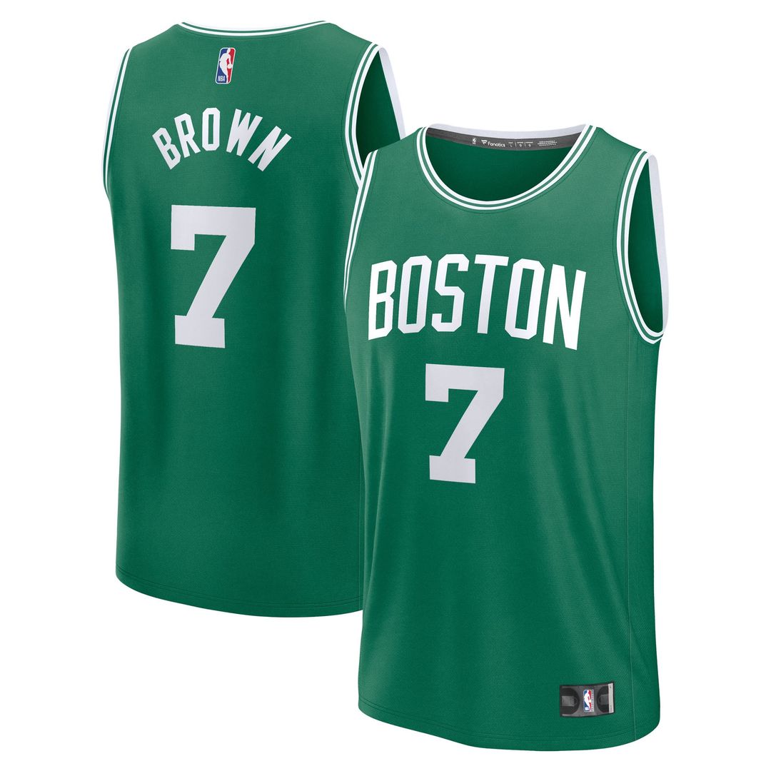 Jaylen Brown Boston Celtics Fanatics Fast Break Replica Player Jersey - Icon Edition - Kelly Green | NBA Fan Gear