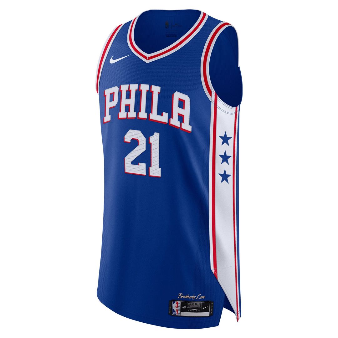Joel Embiid Philadelphia 76ers Nike Authentic Jersey - Icon Edition - Royal | NBA Fan Gear