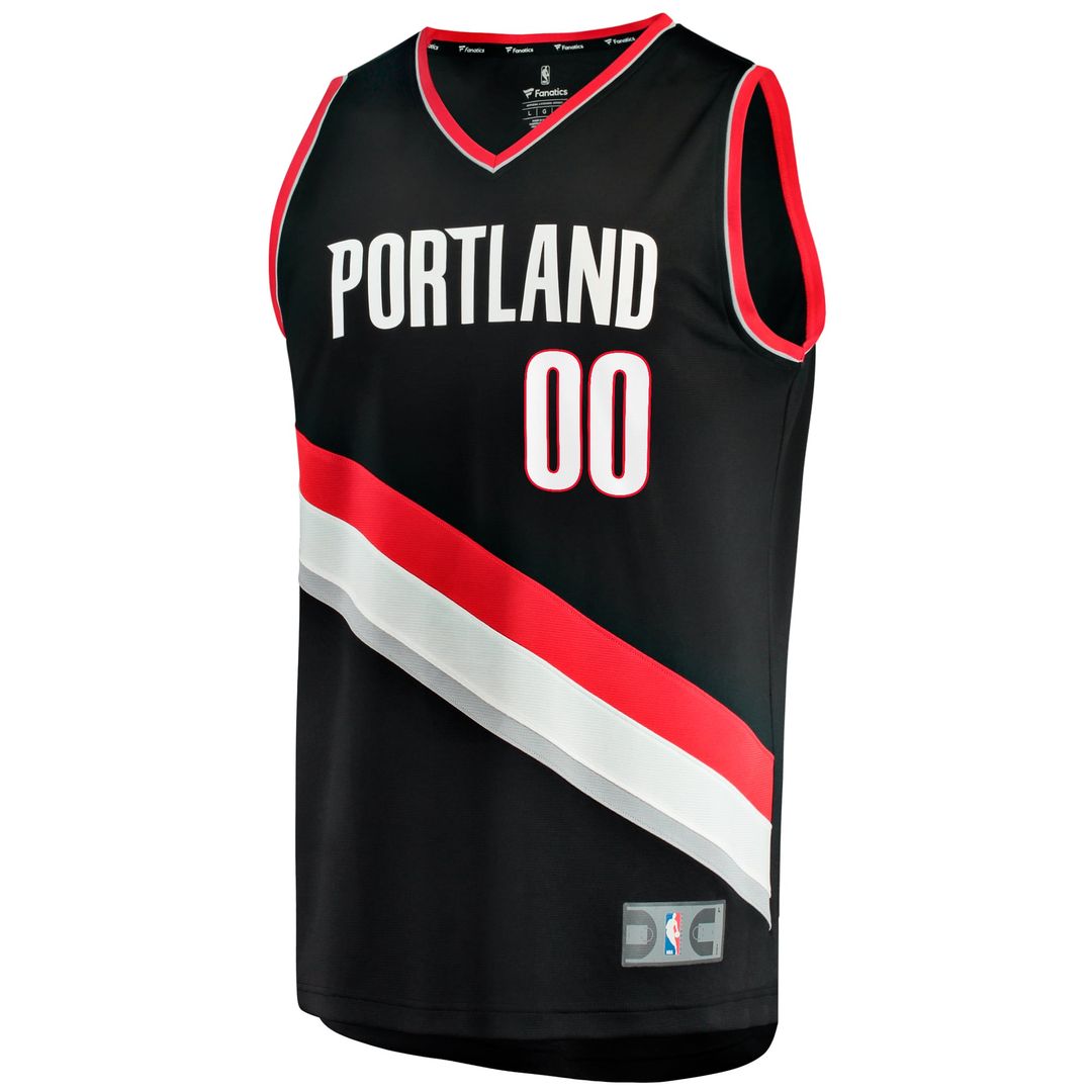 Scoot Henderson Portland Trail Blazers Fanatics Fast Break Replica Jersey - Icon Edition - Black | NBA Fan Gear