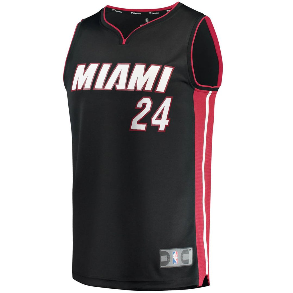 Haywood Highsmith Miami Heat Fanatics 2021/ 22 Fast Break Replica Jersey - Icon Edition - Black | NBA Fan Gear