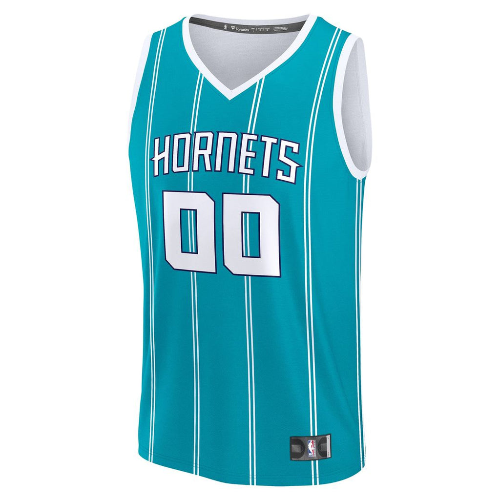 Charlotte Hornets Fanatics Fast Break Custom Jersey - Icon Edition - Teal | NBA Fan Gear