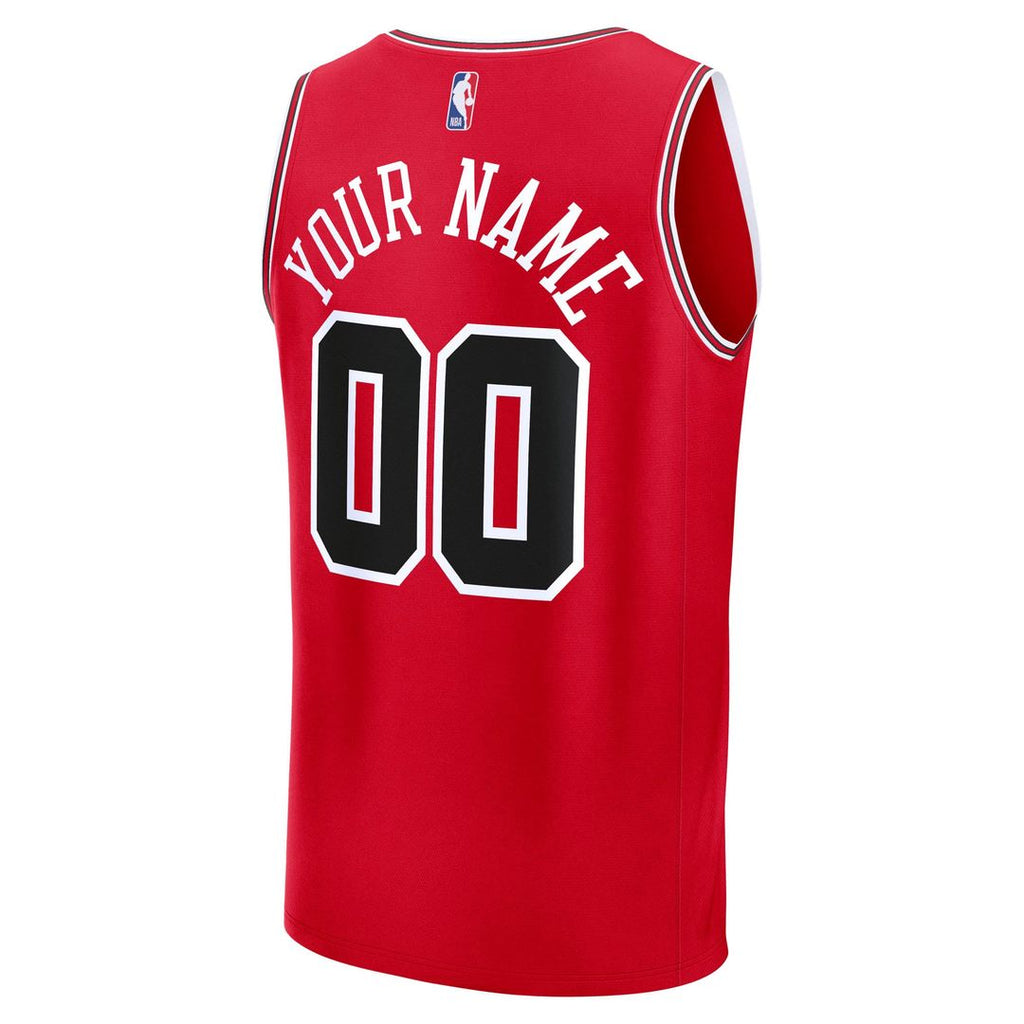 Chicago Bulls Fanatics Youth Fast Break Custom Jersey - Icon Edition - Red | NBA Fan Gear