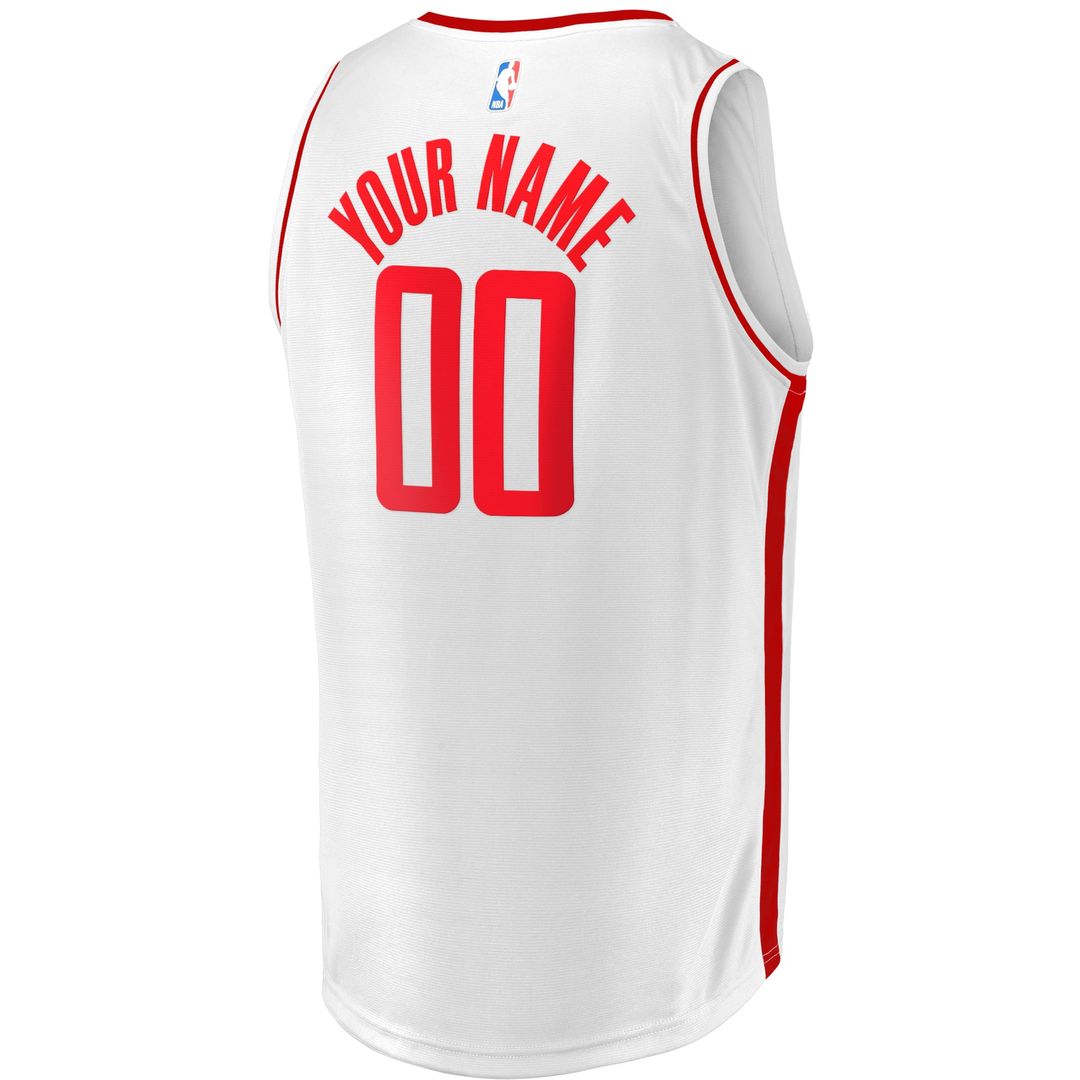Houston Rockets Fanatics Youth Fast Break Replica Custom Jersey - Association Edition - White | NBA Fan Gear