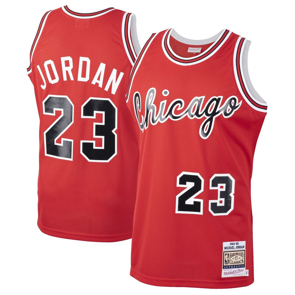 Michael Jordan Chicago Bulls Mitchell & Ness 1984/ 85 Hardwood Classics Rookie Authentic Jersey - Red | NBA Fan Gear