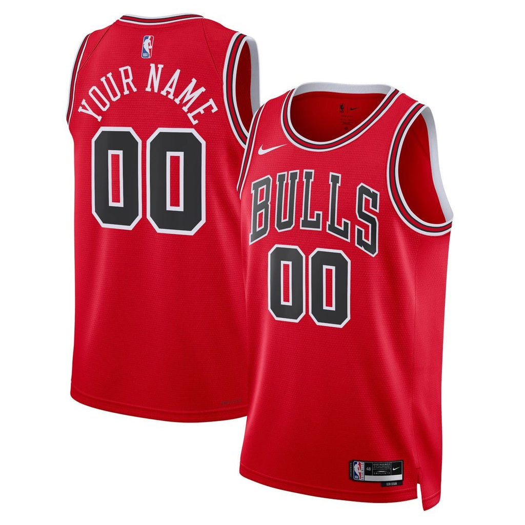 Chicago Bulls Nike Unisex Swingman Custom Jersey Red - Icon Edition | NBA Fan Gear