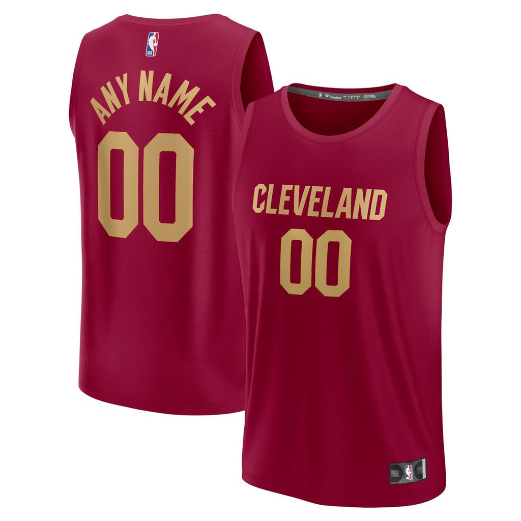 Cleveland Cavaliers Fanatics Youth Fast Break Custom Jersey - Maroon - Icon Edition | NBA Fan Gear