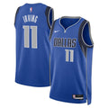 Kyrie Irving Dallas Mavericks Nike Unisex Badge Swingman Replica Jersey - Icon Edition - Blue | NBA Fan Gear