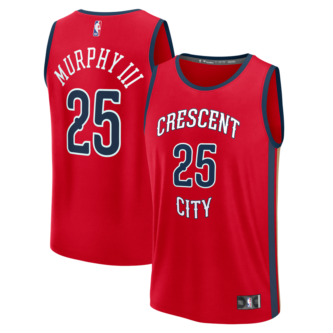 Trey Murphy III New Orleans Pelicans Fanatics Fast Break Replica Player Jersey - Statement Edition - Red | NBA Fan Gear