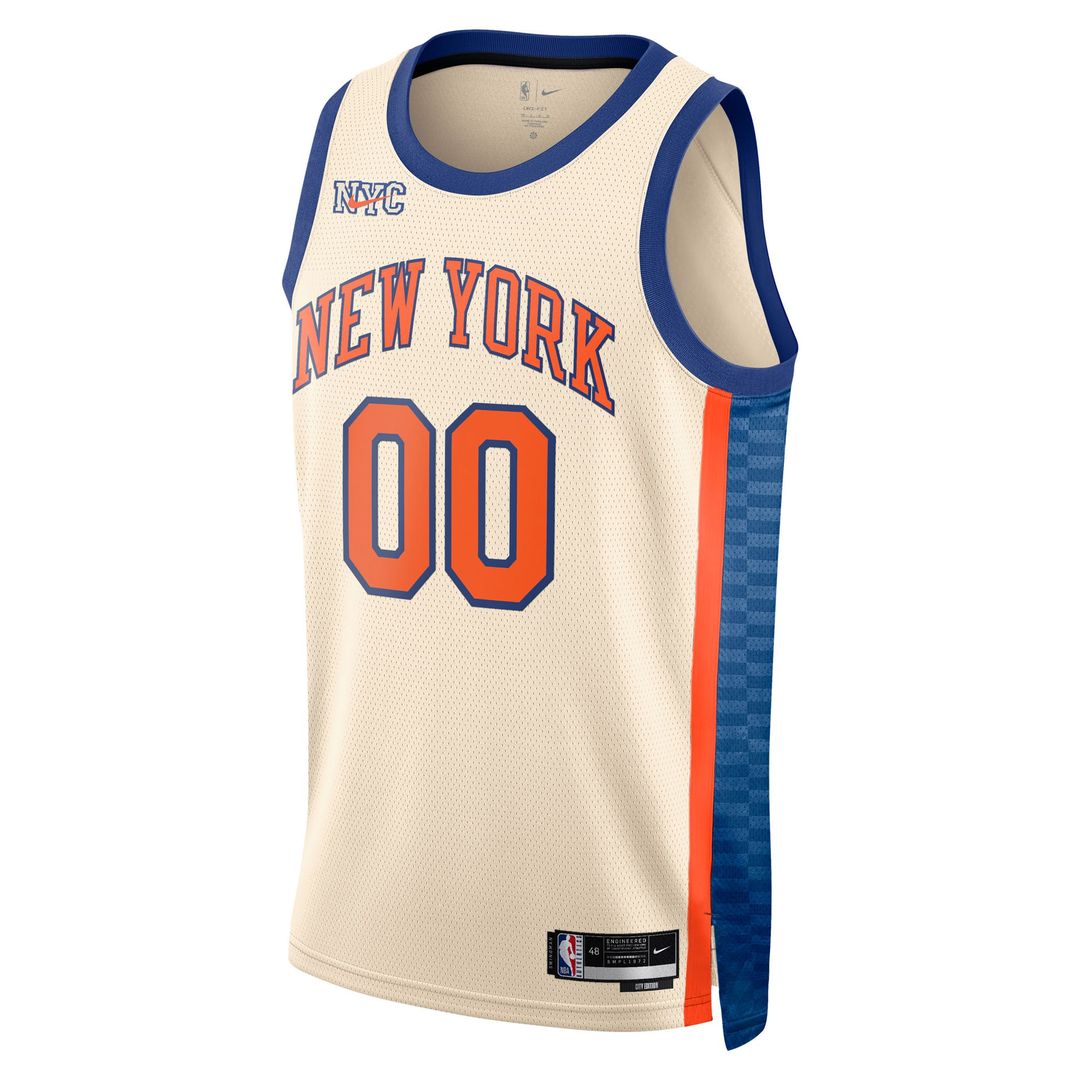 New York Knicks Nike Unisex 2025/ 26 City Edition Swingman Custom Jersey - Cream | NBA Fan Gear