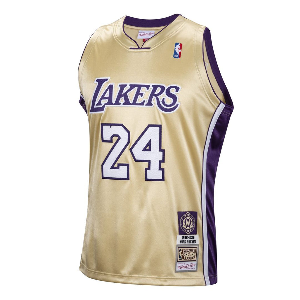 Kobe Bryant Los Angeles Lakers Mitchell & Ness Hall of Fame Class of 2020 #24 Authentic Hardwood Classics Jersey - Gold | NBA Fan Gear
