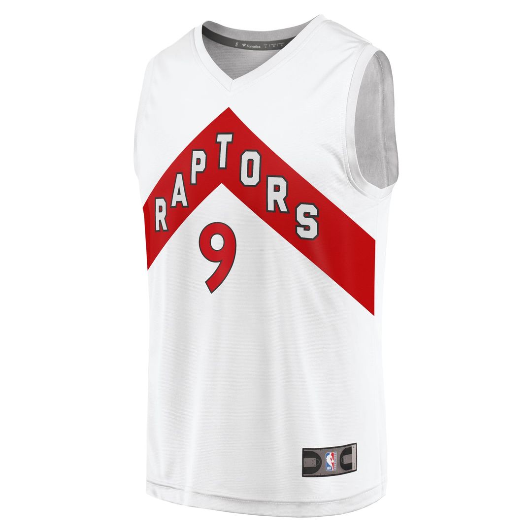 RJ Barrett Toronto Raptors Fanatics Fast Break Player Jersey - Association Edition - White | NBA Fan Gear