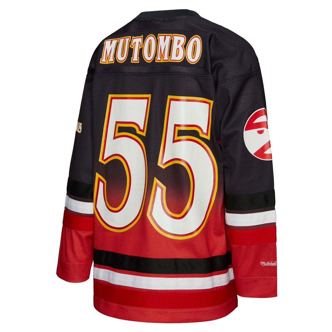 Dikembe Mutombo Atlanta Hawks Mitchell & Ness Unisex Maxxed Out Fashion Hockey Jersey - Red | NBA Fan Gear