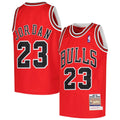 Michael Jordan Chicago Bulls Mitchell & Ness Youth Hardwood Classics 1997/ 98 Authentic Jersey - Red | NBA Fan Gear
