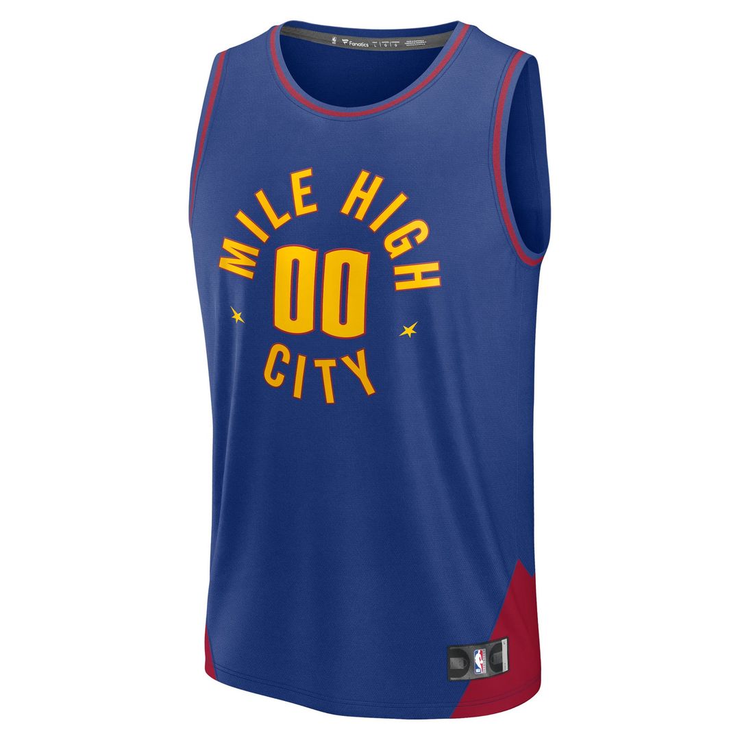 Denver Nuggets Fanatics Youth Fast Break Custom Replica Jersey - Blue - Statement Edition | NBA Fan Gear