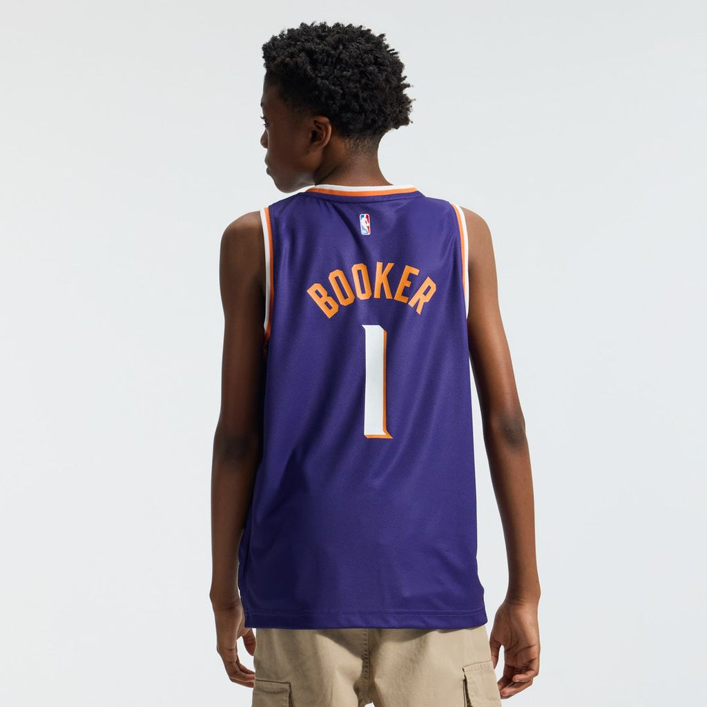 Devin Booker Phoenix Suns Fanatics Youth Fast Break Replica Player Jersey - Icon Edition - Purple | NBA Fan Gear