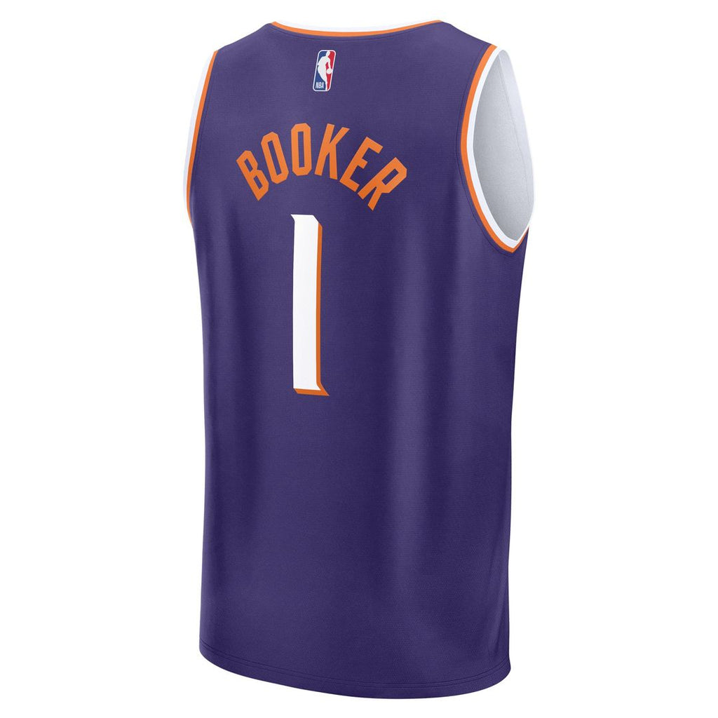 Devin Booker Phoenix Suns Fanatics Fast Break Replica Player Jersey - Icon Edition - Purple | NBA Fan Gear