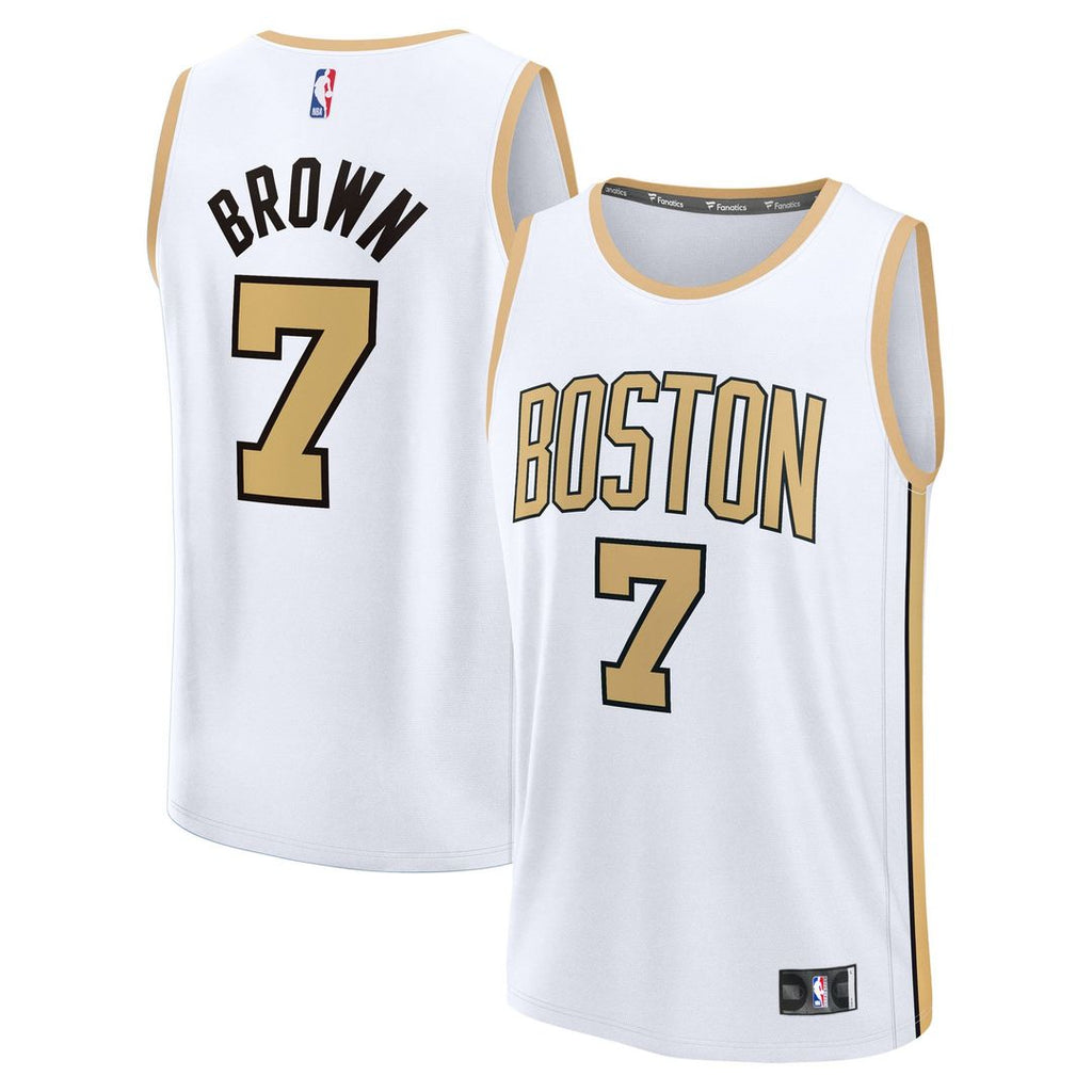 Jaylen Brown Boston Celtics Fanatics 2025/ 26 City Edition Fast Break Jersey - White | NBA Fan Gear