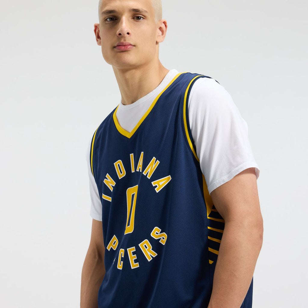 Tyrese Haliburton Indiana Pacers Fanatics Fast Break Replica Jersey - Navy - Icon Edition | NBA Fan Gear