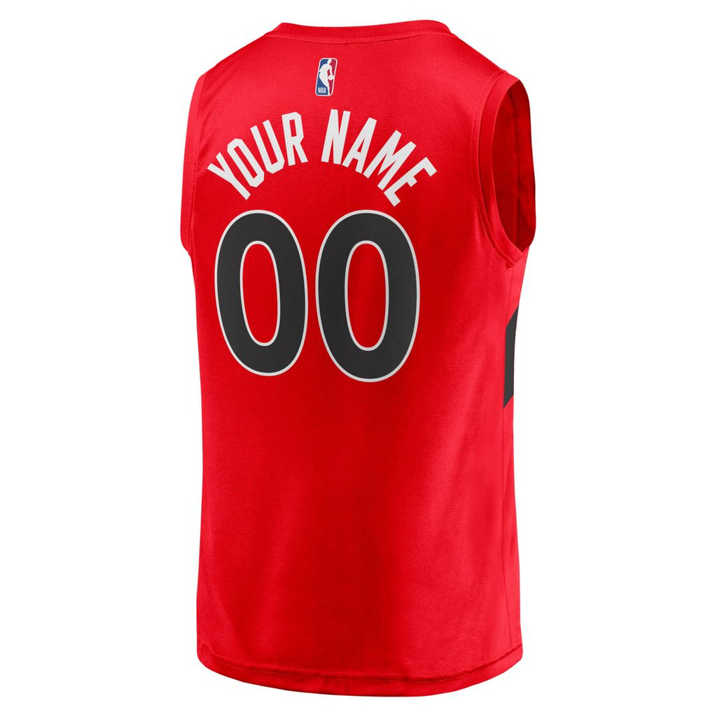 Toronto Raptors Fanatics Fast Break Replica Custom Jersey - Icon Edition - Red | NBA Fan Gear