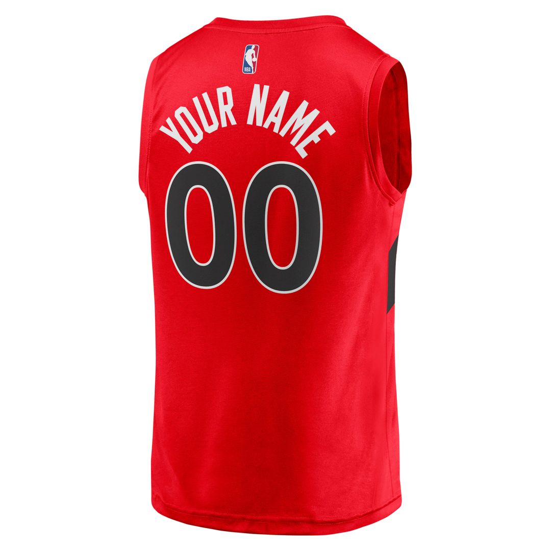Toronto Raptors Fanatics Fast Break Replica Custom Jersey - Icon Edition - Red | NBA Fan Gear