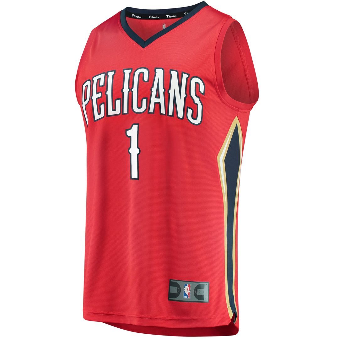Zion Williamson New Orleans Pelicans Fanatics Replica Fast Break Jersey White - Association Edition | NBA Fan Gear