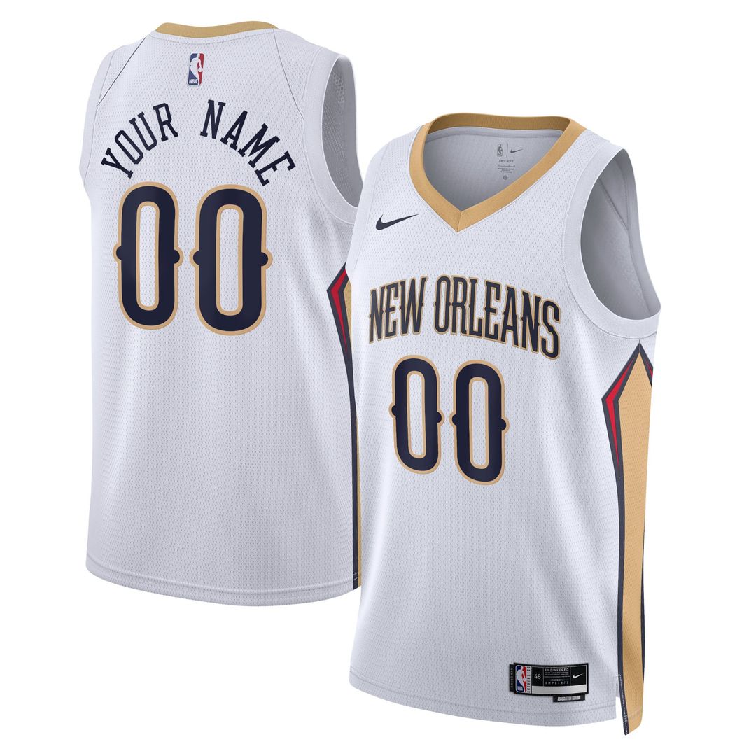 New Orleans Pelicans Nike Unisex 2022/ 23 Swingman Custom Jersey Navy - Icon Edition | NBA Fan Gear