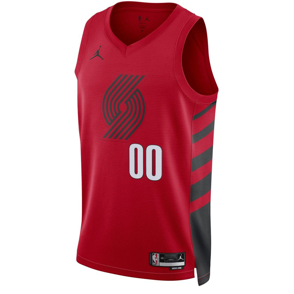 Portland Trail Blazers Jordan Brand Unisex 2022/ 23 Swingman Custom Jersey - Statement Edition - Red | NBA Fan Gear