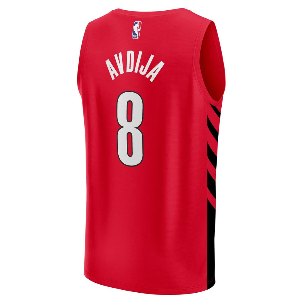 Deni Avdija Portland Trail Blazers Fanatics Fast Break Player Jersey - Statement Edition - Red | NBA Fan Gear