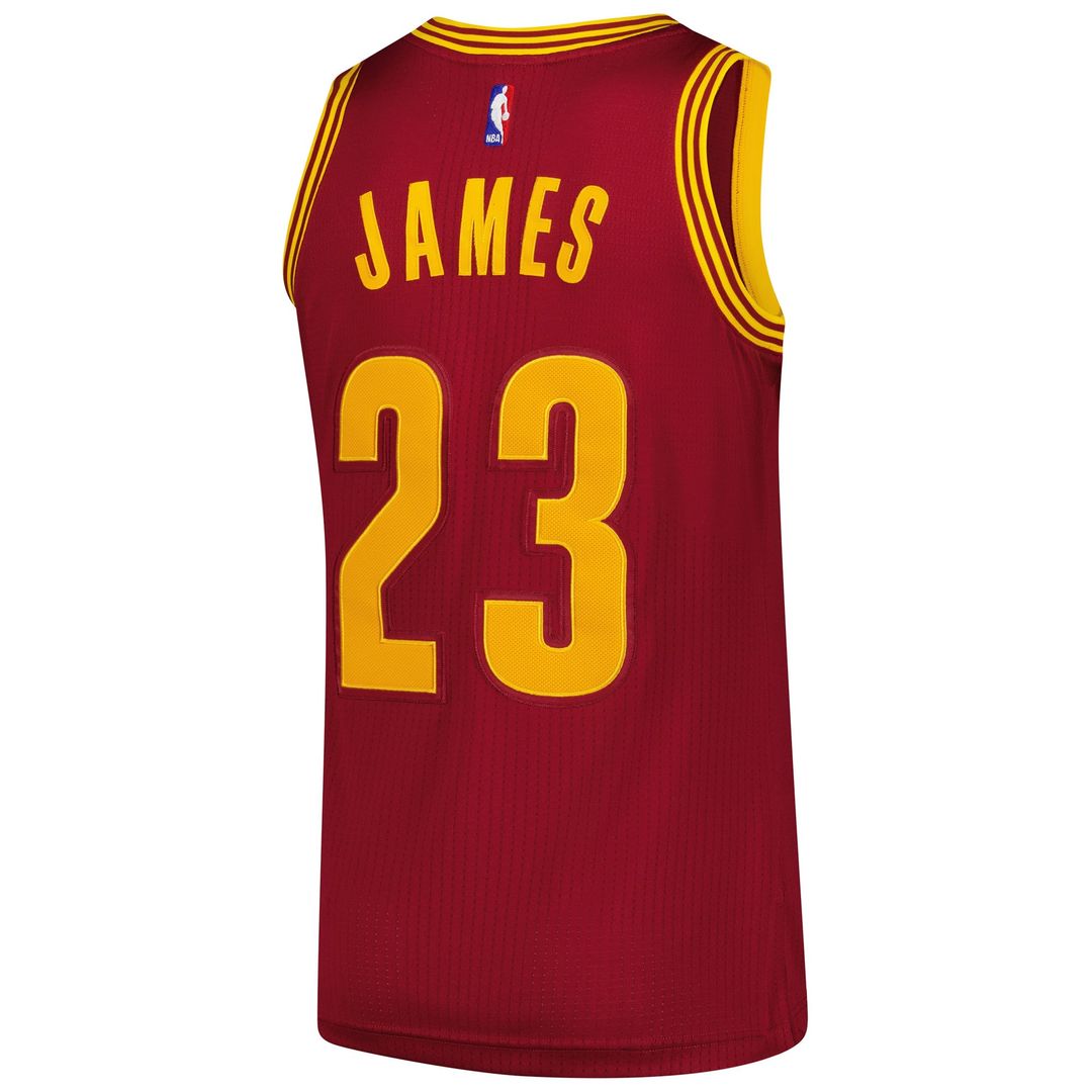 LeBron James Cleveland Cavaliers Mitchell & Ness Hardwood Classics 2015/ 16 Authentic Jersey - Wine | NBA Fan Gear
