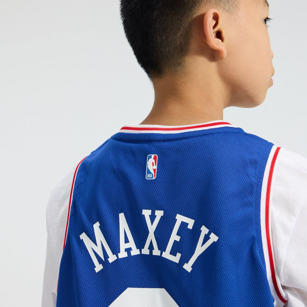 Tyrese Maxey Philadelphia 76ers Fanatics Youth Fast Break Replica Player Jersey - Icon Edition - Royal | NBA Fan Gear