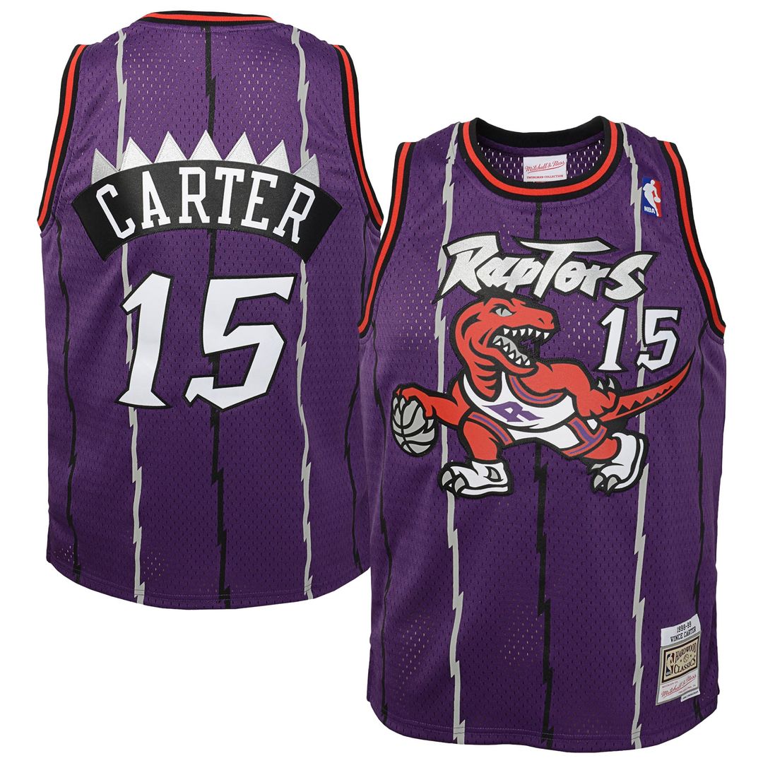 Vince Carter Toronto Raptors Toddler 1998/ 99 Swingman Jersey - Purple | Mitchell & Ness NBA Fan Gear