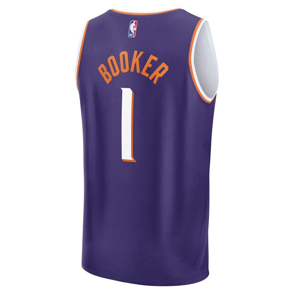 Devin Booker Phoenix Suns Fanatics Youth Fast Break Player Jersey - Icon Edition - Purple | NBA Fan Gear