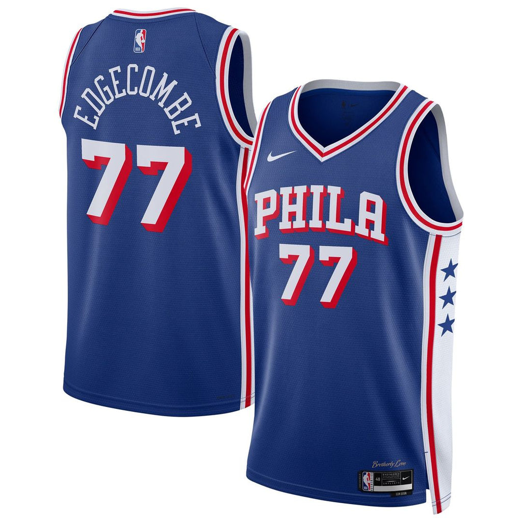 VJ Edgecombe Philadelphia 76ers Nike Unisex Swingman Jersey - Icon Edition - Royal | NBA Fan Gear