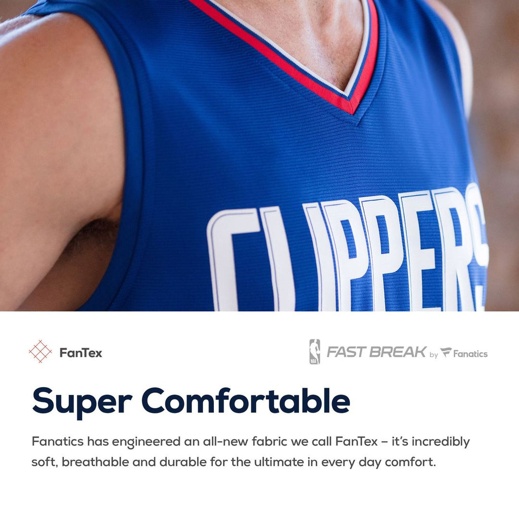 Kawhi Leonard LA Clippers Fanatics Youth 2019/ 20 Fast Break Replica Jersey Blue - Icon Edition | NBA Fan Gear