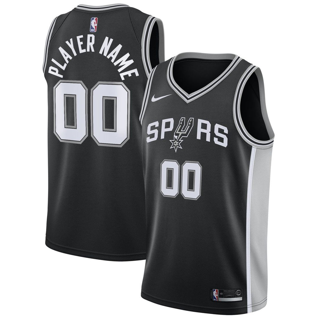 San Antonio Spurs Nike Swingman Custom Jersey Black - Icon Edition | NBA Fan Gear