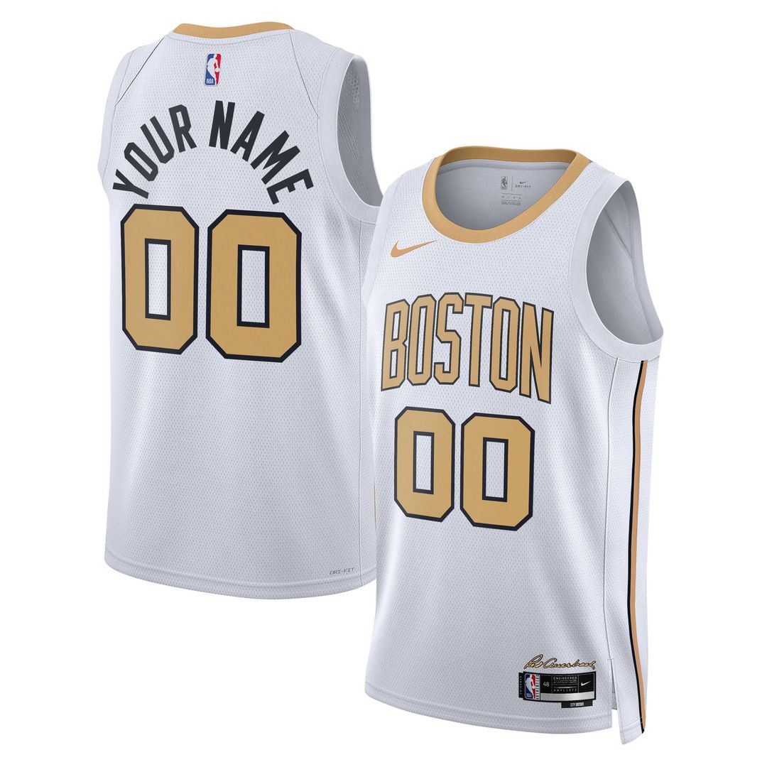 Boston Celtics Nike Unisex 2025/ 26 City Edition Swingman Custom Jersey - White | NBA Fan Gear