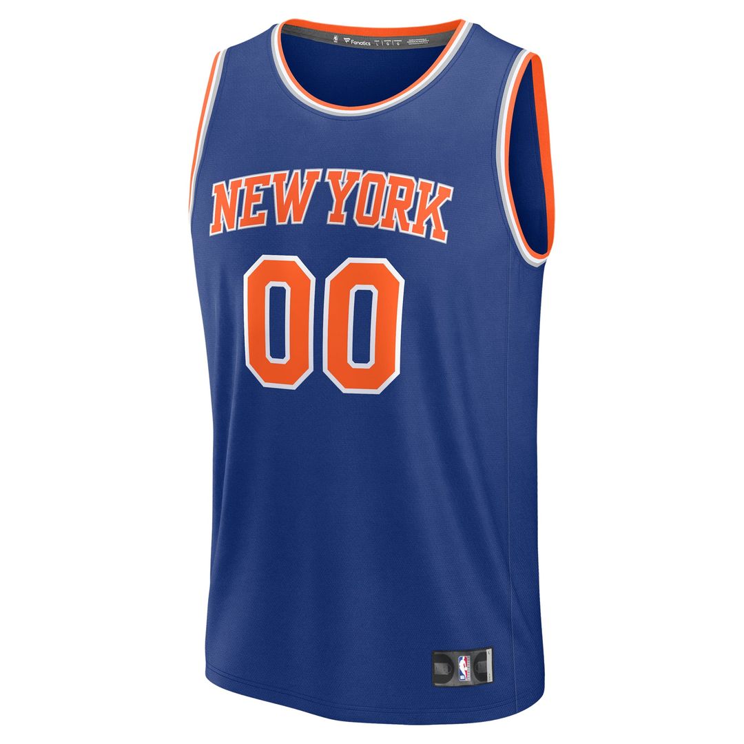 New York Knicks Fanatics Youth Fast Break Custom Jersey - Association Edition - White | NBA Fan Gear