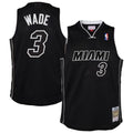 Dwyane Wade Miami Heat Mitchell & Ness Youth 2011/ 12 Hardwood Classics Swingman Alternate Jersey - Black | NBA Fan Gear