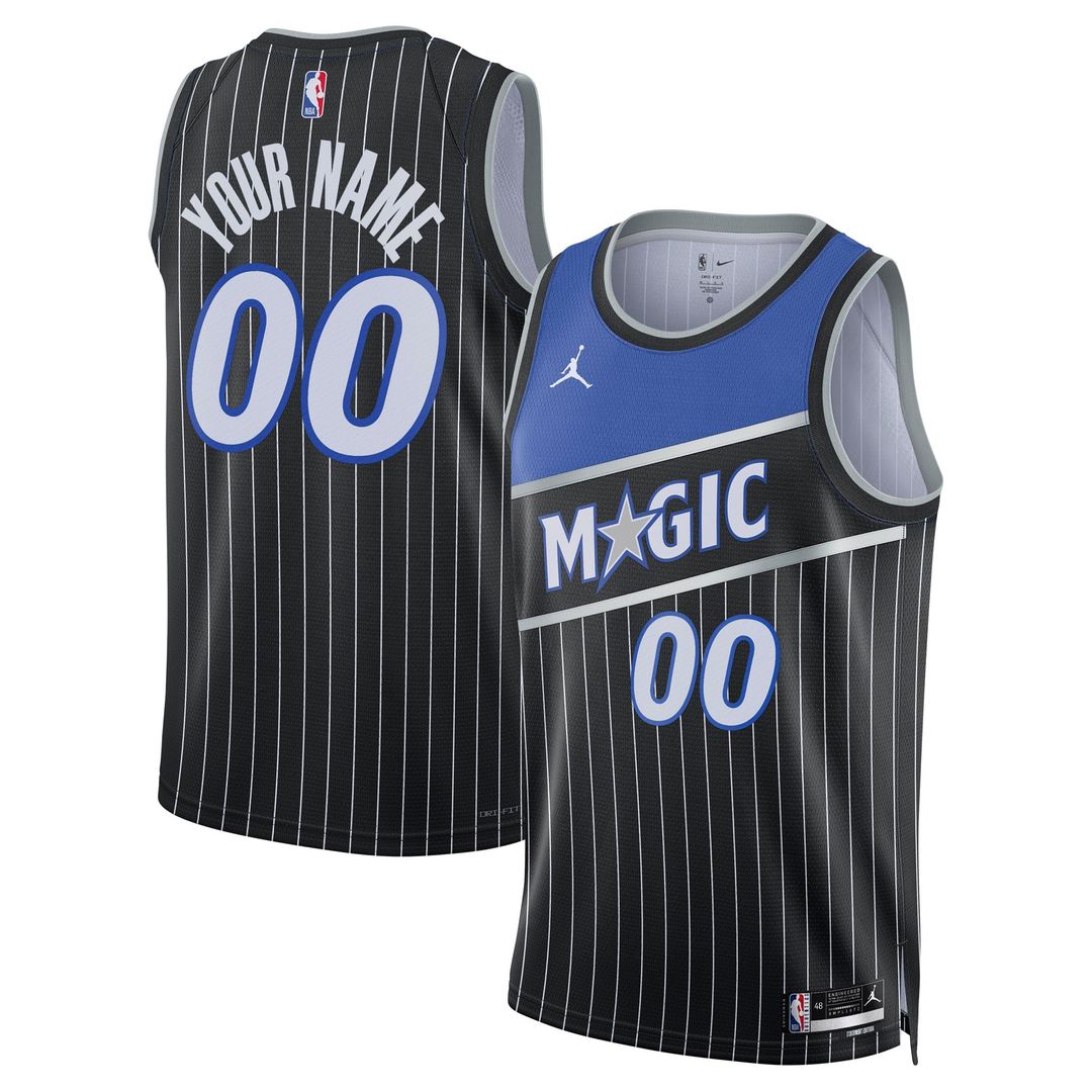 Orlando Magic Jordan Brand Unisex Swingman Custom Jersey - Statement Edition - Black | NBA Fan Gear