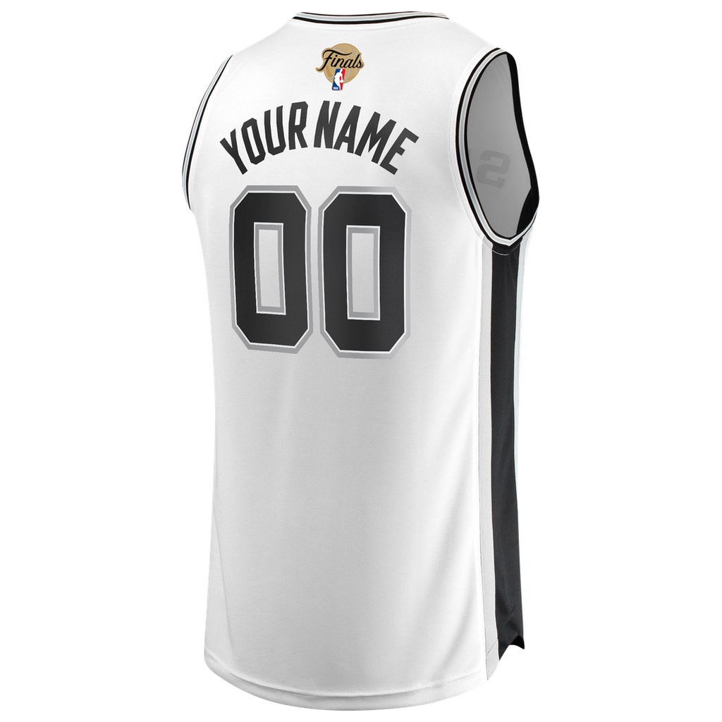 San Antonio Spurs Fanatics 2026 NBA Finals Fast Break Custom Jersey - Association Edition - White | Fan Gear