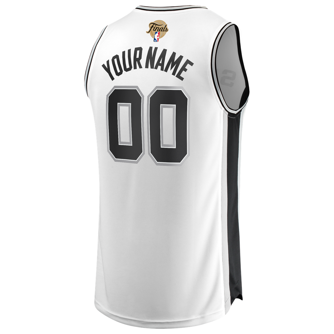 San Antonio Spurs Fanatics 2026 NBA Finals Fast Break Custom Jersey - Association Edition - White | Fan Gear