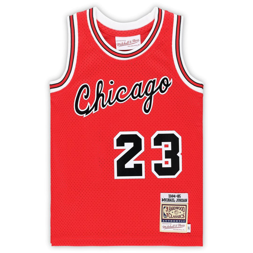 Michael Jordan Chicago Bulls Mitchell & Ness Toddler Hardwood Classics 1984/ 85 Authentic Swingman Jersey - Red | NBA Fan Gear