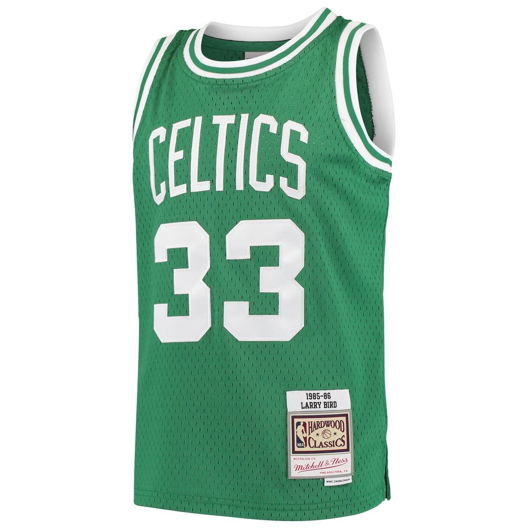 Larry Bird Boston Celtics Mitchell & Ness Youth Hardwood Classics Swingman Throwback Jersey - Kelly Green | NBA Fan Gear