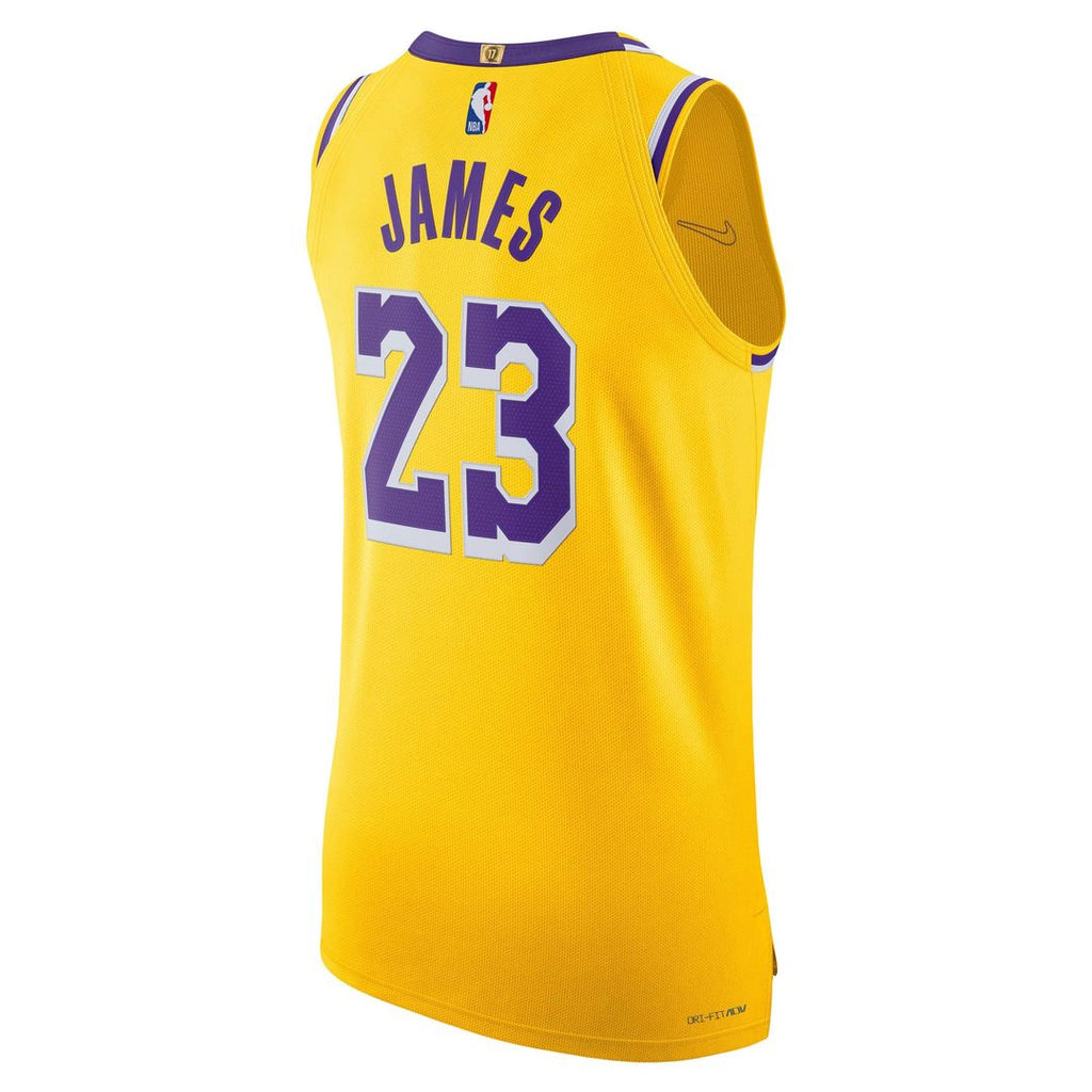 LeBron James Los Angeles Lakers Nike Authentic Jersey - Icon Edition - Gold | NBA Fan Gear