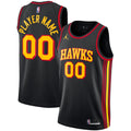 Atlanta Hawks Jordan Brand Swingman Custom Jersey - Statement Edition - Black | NBA Fan Gear