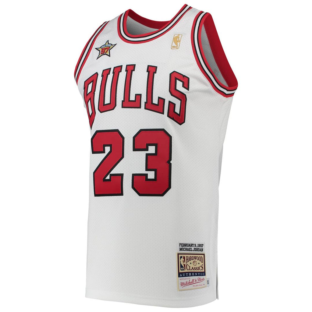 Michael Jordan Chicago Bulls Mitchell & Ness 1997 NBA All-Star Game Hardwood Classics Authentic Jersey - White | Fan Gear